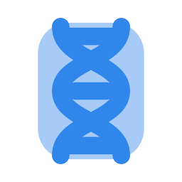 Dna icon, Flat style