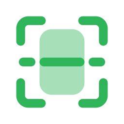 Document scan icon, Flat style