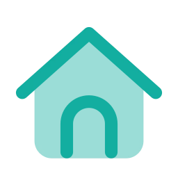 Dog house icon, Flat style