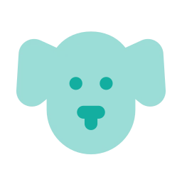 Dog icon, Flat style