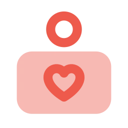 Donation box icon, Flat style