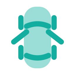 Door ajar warning icon, Flat style
