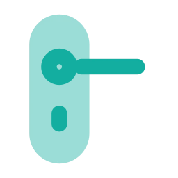 Door handle icon, Flat style