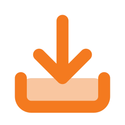 Download icon, Flat style