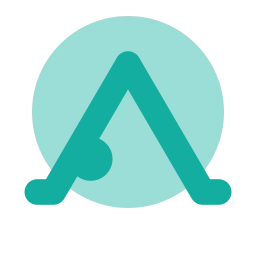 Downward dog icon, Flat style