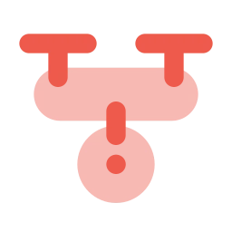 Drone camera icon, Flat style
