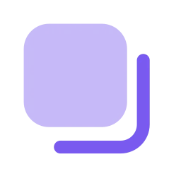 Drop shadow icon, Flat style