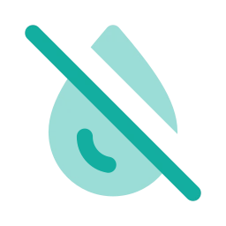 Droplet off icon, Flat style