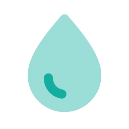 Droplet icon, Flat style