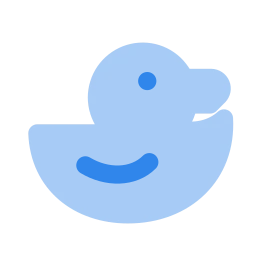 Duck icon, Flat style