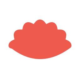 Dumpling icon, Flat style