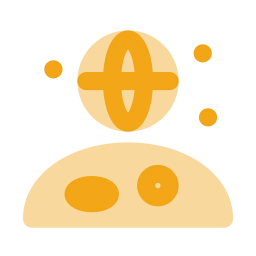 Earthrise icon, Flat style