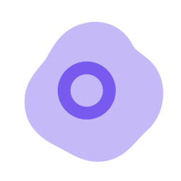 Egg fried icon, Flat style