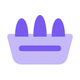 Egg tray icon, Flat style