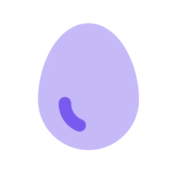 Egg icon, Flat style