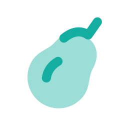 Eggplant icon, Flat style