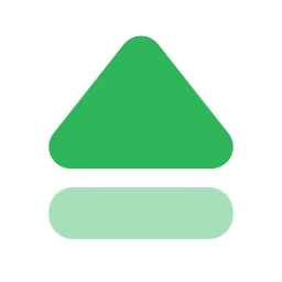 Eject icon, Flat style