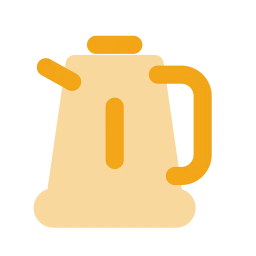 Electric kettle icon, Flat style