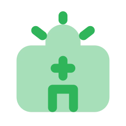 Emergency room icon, Flat style
