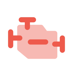 Engine icon, Flat style