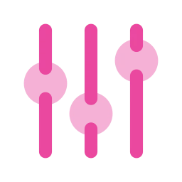 Equalizer icon, Flat style