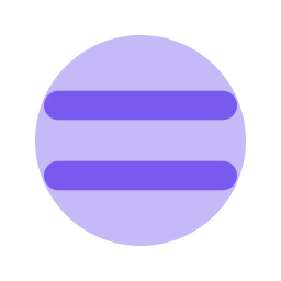 Equals icon, Flat style