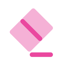 Eraser icon, Flat style