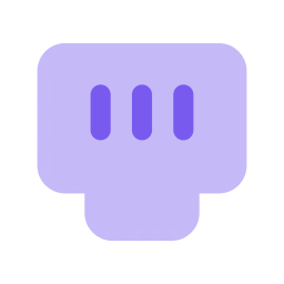 Ethernet icon, Flat style