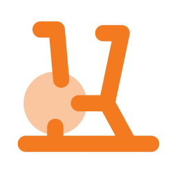 Exercise bike icon, Flat style