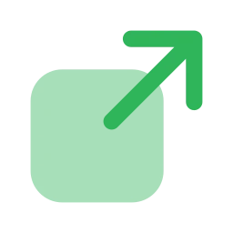 External link icon, Flat style