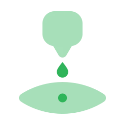 Eye drops icon, Flat style