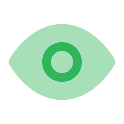 Eye icon, Flat style