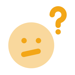Face confused icon, Flat style