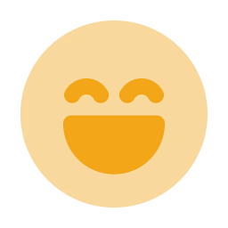 Face laugh icon, Flat style