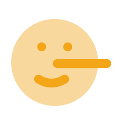 Face lying icon, Flat style