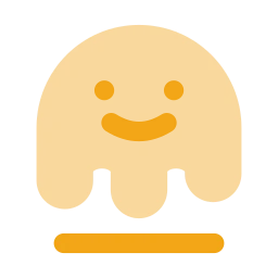 Face melting icon, Flat style