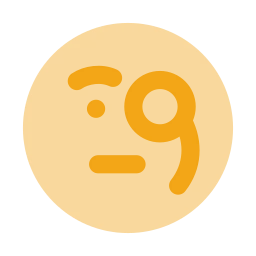 Face monocle icon, Flat style