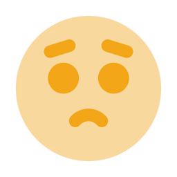 Face pleading icon, Flat style