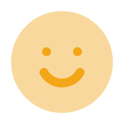 Face smile icon, Flat style