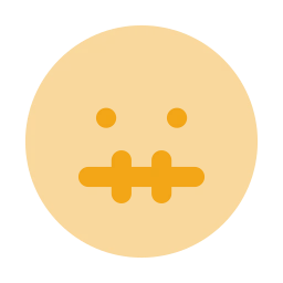 Face zipper icon, Flat style
