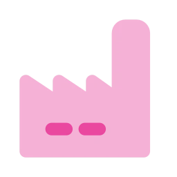Factory icon, Flat style