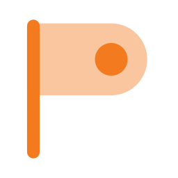 Feature flag icon, Flat style