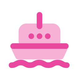 Ferry icon, Flat style
