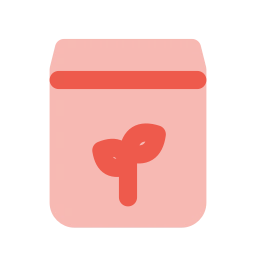Fertilizer bag icon, Flat style