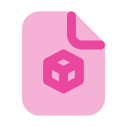 File 3d icon, Flat style