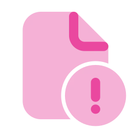File alert icon, Flat style