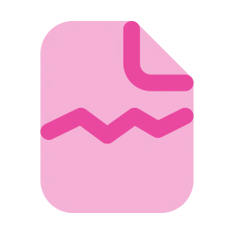 File broken icon, Flat style