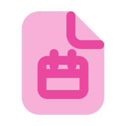 File calendar icon, Flat style