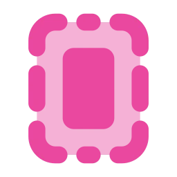 File dashed icon, Flat style