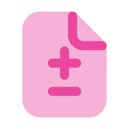 File diff icon, Flat style